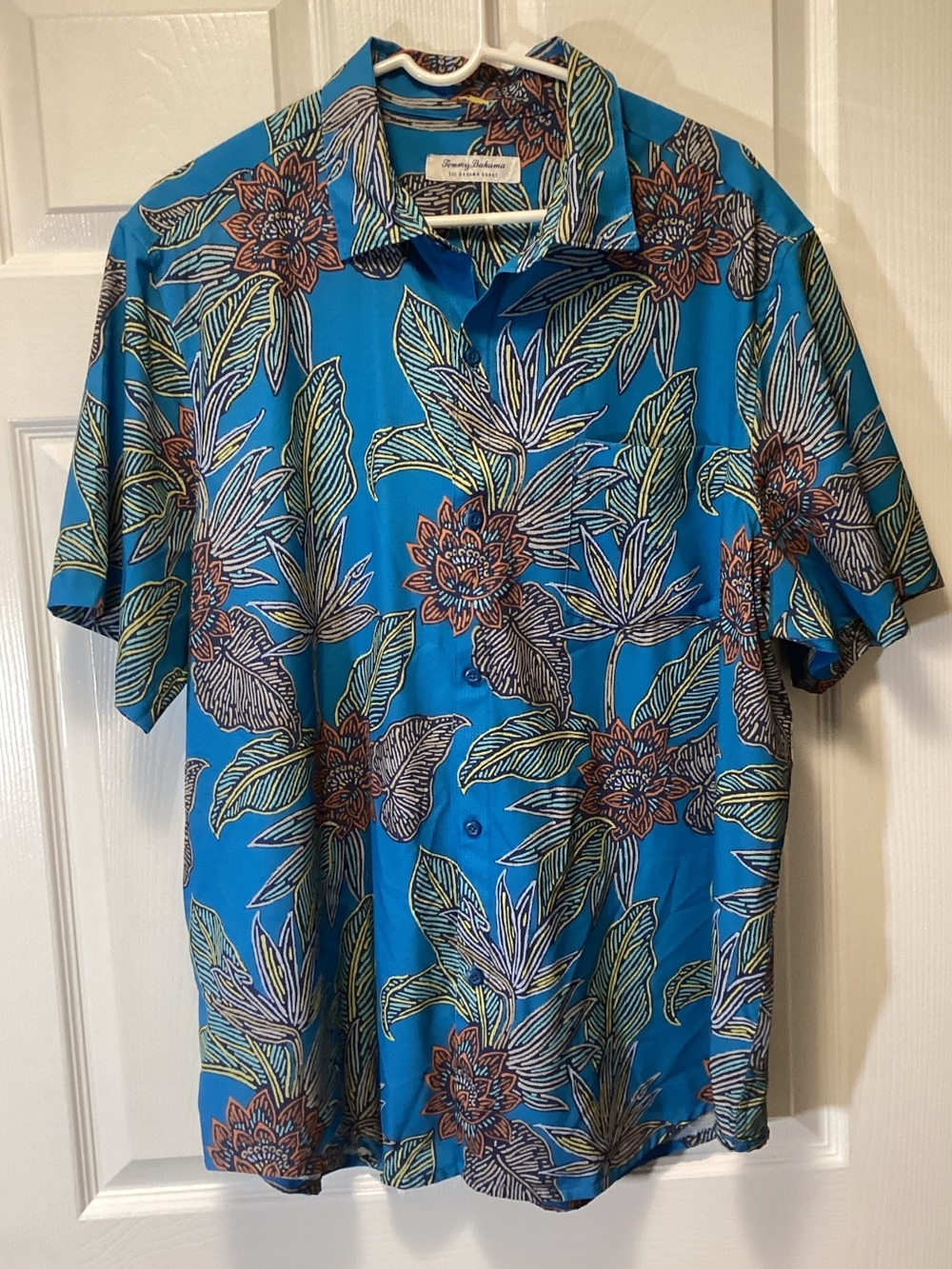 Tommy Bahama Island Zone Neon Garden Short Sleeve Shirt, XL